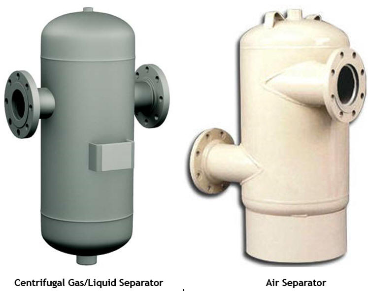 Air-liquid separator vs. air separator